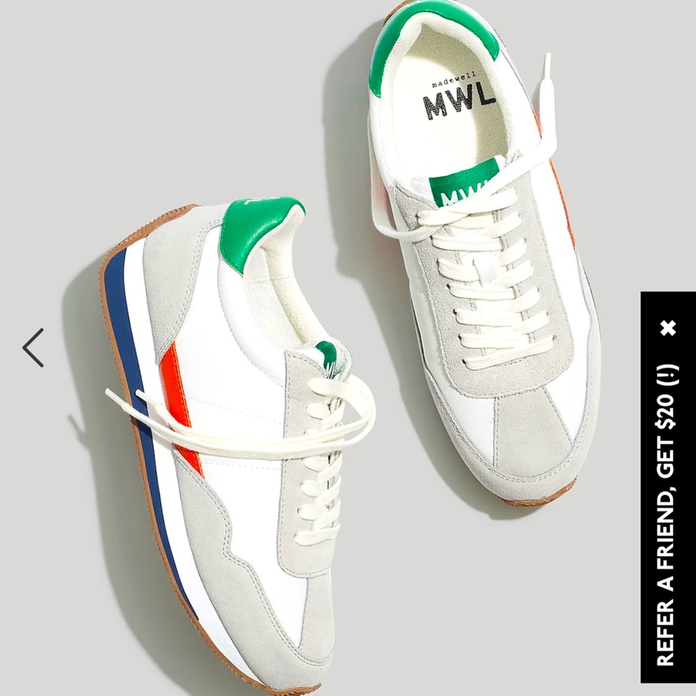 Madewell League Sneakers in Colorblock Leather & Suede